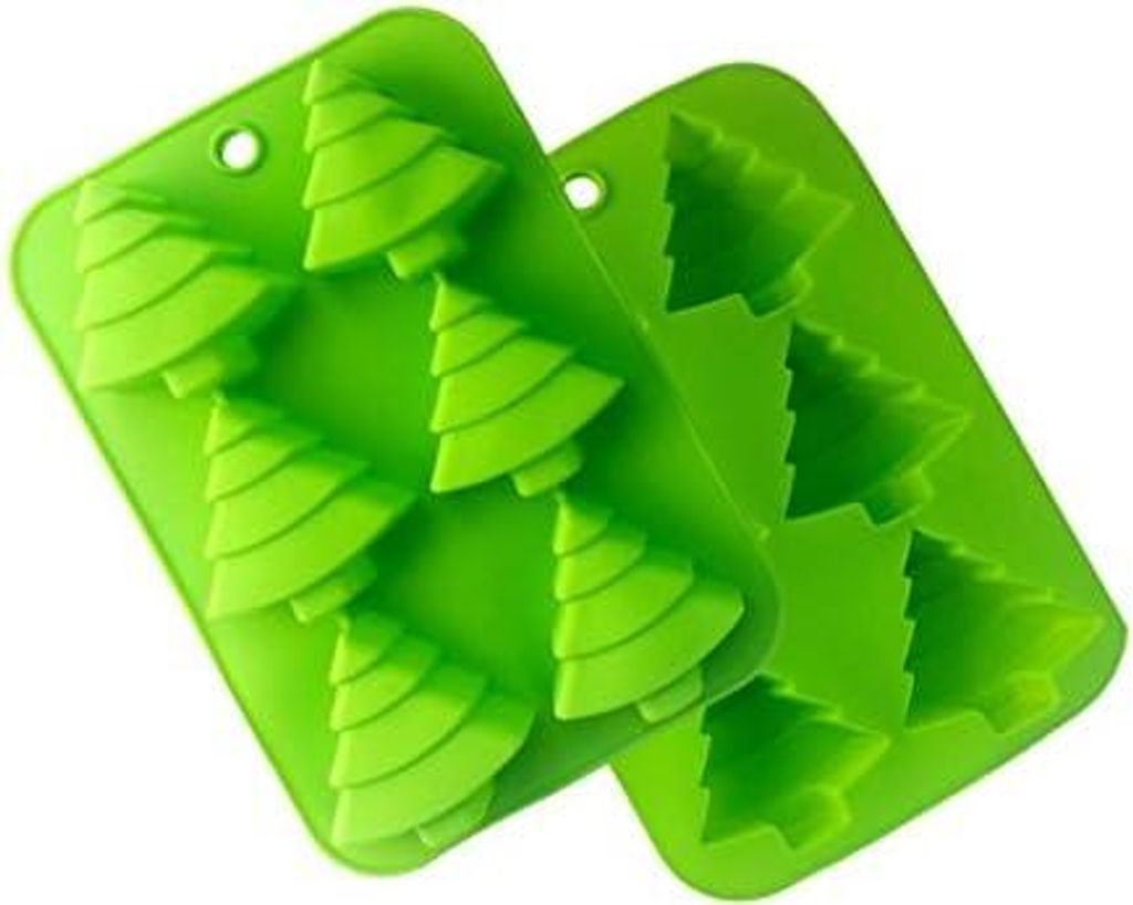 FantasyDay 2 Stück Weihnachten Silikon Backformen, Antihaftbeschichtet Silikon Kuchenform Muffinbackformen Brotbackform Backform Kasten für Muffi...