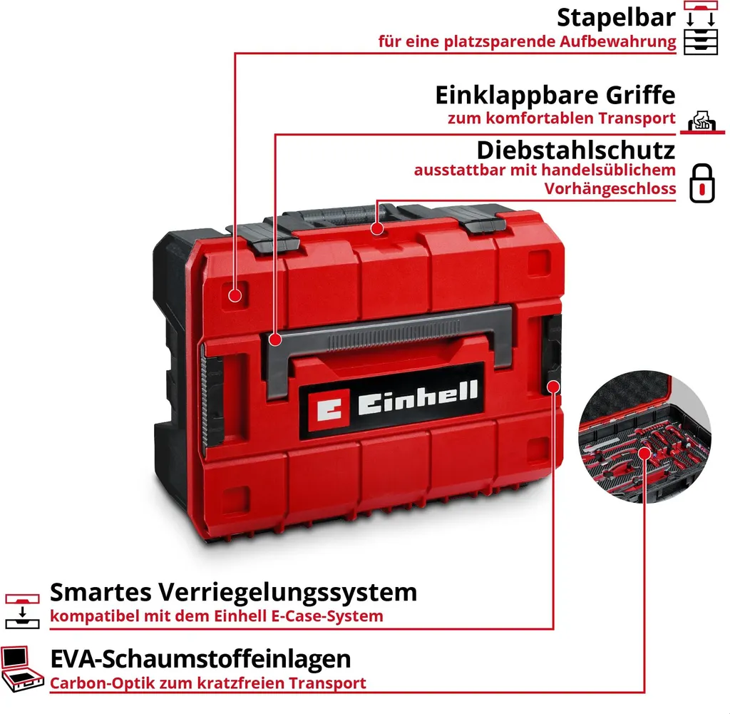 Valigetta Einhell E-Case 92 Pezzi: La Soluzione per l'Officina Mobile - 2