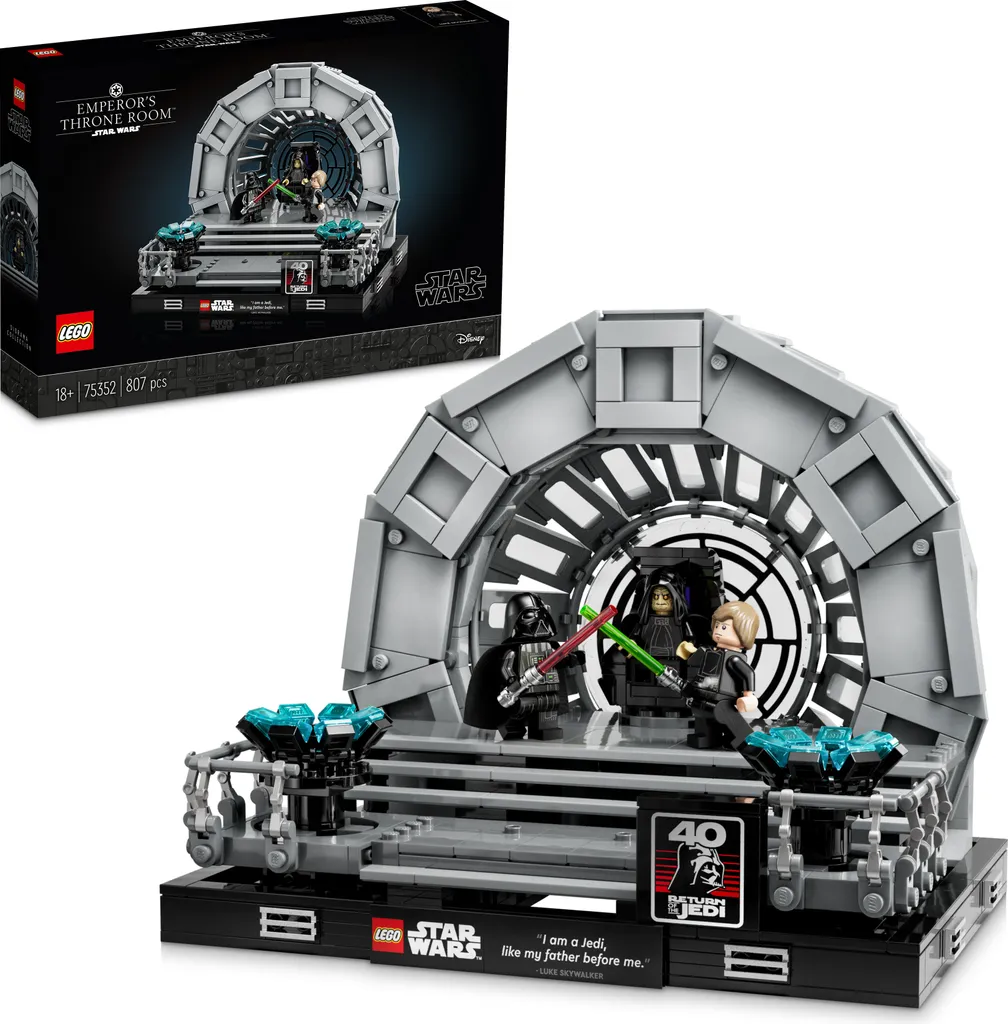 LEGO Star Wars 75352 Diorama Salle du Trône de l'Empereur (807 pièces)