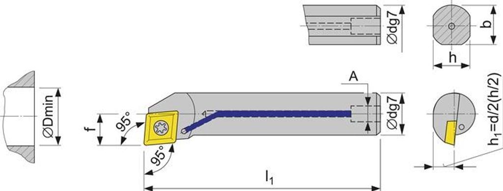 Tecwerk Bohrstange mit Innenkühlung - 1 Stk.