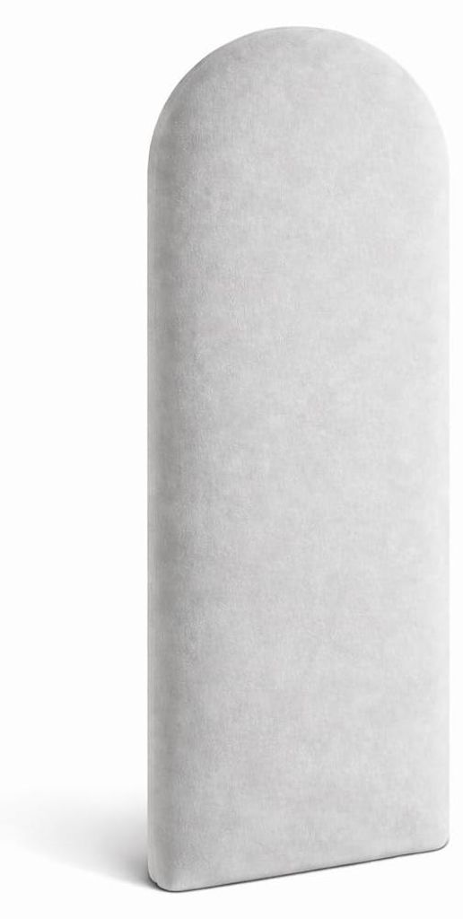 Angelo | Wandkissen - Wandpolster - 3D Wandpaneele Bett - 90x20 cm - Hellgrau - Gepolstert Paneele Wand - ZAUN