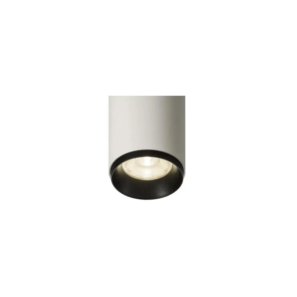 Plafonnier LED NUMINOS SLV DALI 4000K 60° Blanc Noir 8,5x18,5 cm