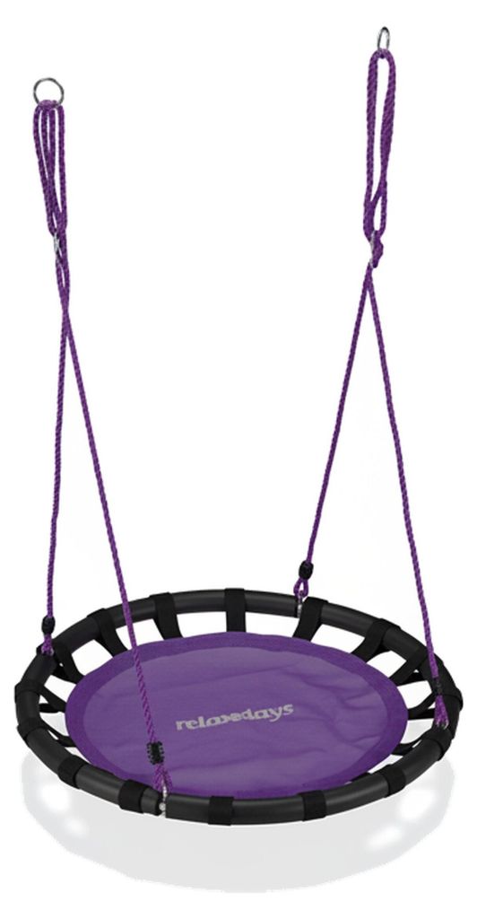 Relaxdays Nestschaukel, runde Hängeschaukel, für Kinder & Produktbild 