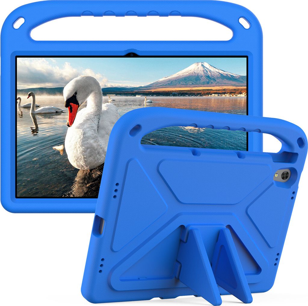 Hülle für Lenovo Tab K10 / M10 Plus 2nd Gen 10,3 Zoll 2021/2020, Leichte Stoßfeste Eva Kinder Schutzhülle mit Griff und Faltbarem Ständer Blau