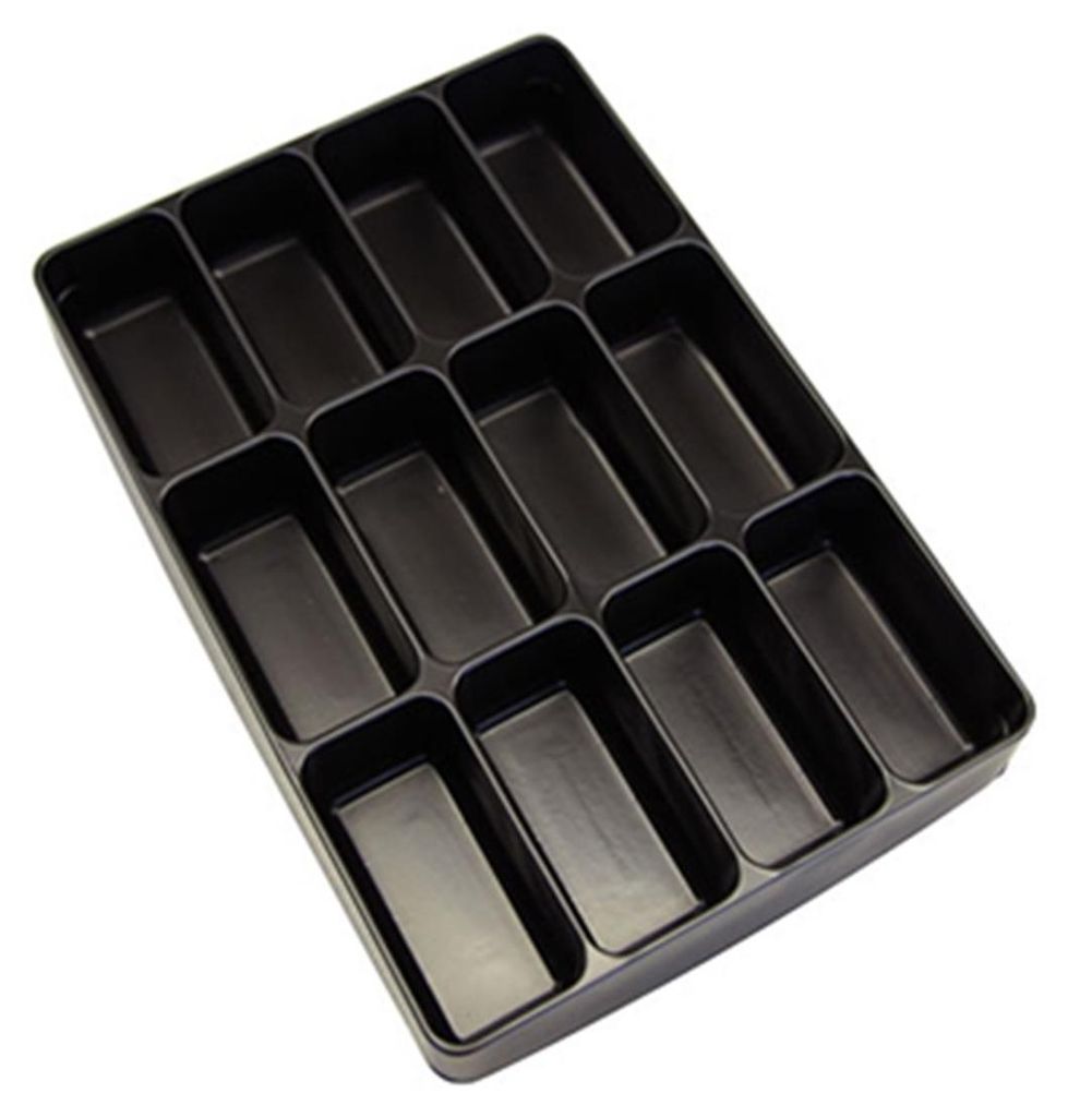Einleger / Einteiler schwarz 12-fach Produktbild 
