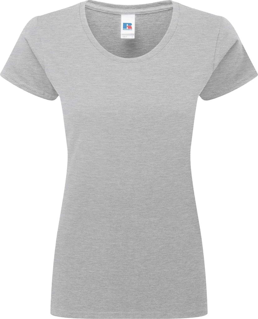 Russell - "Authentic" T-Shirt für Damen, Klassisch BC7275 (XS) (Helle Oxfordfarbe)