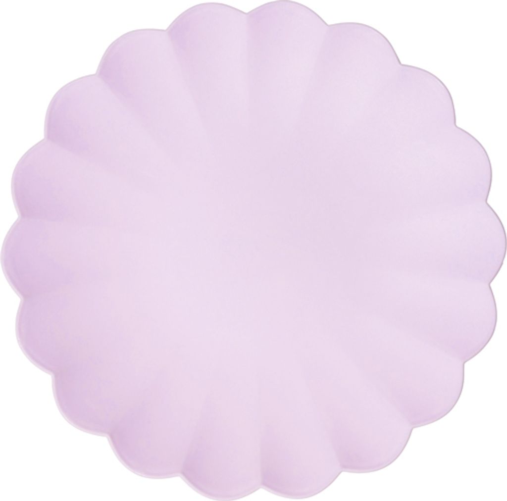 Kunststoffteller Frill, 22 x 22 cm, lila (1 Packung / 4 Stk.)