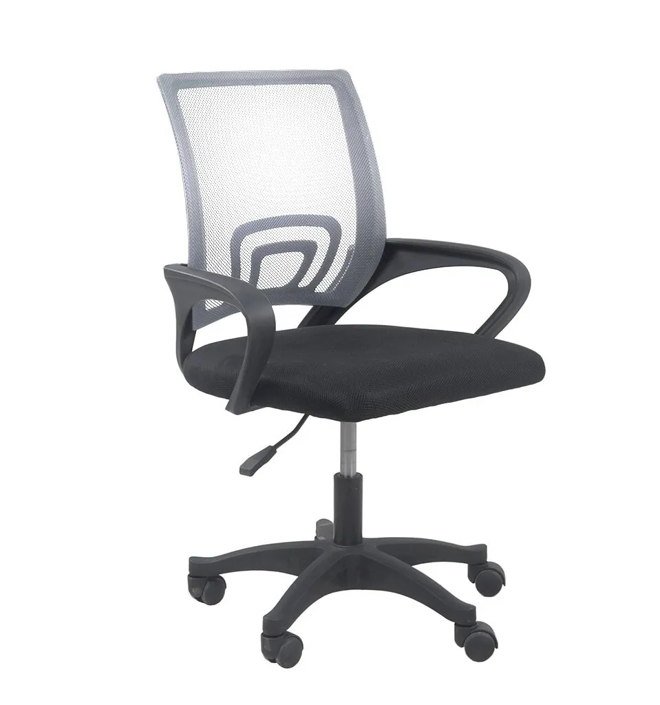 Fauteuil de bureau gris KENERT avec roulettes et assise réglable