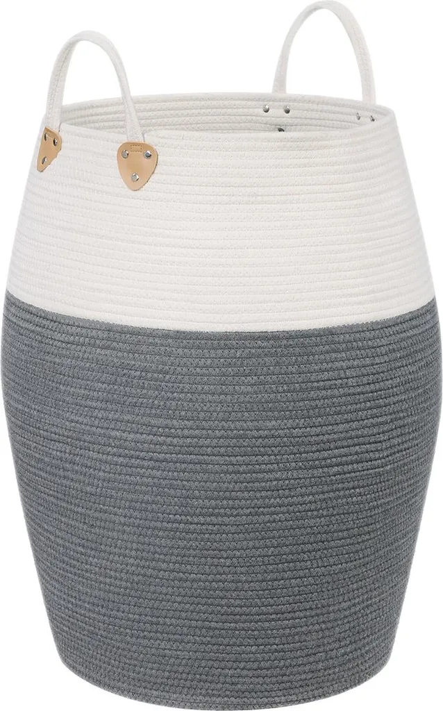 Panier en corde de coton gris-beige : Finissez-en avec le désordre