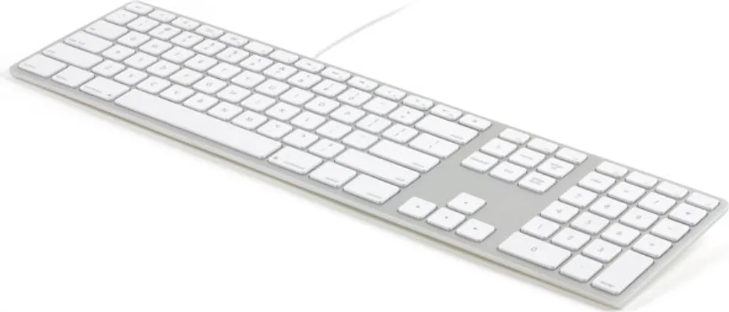 Fini les Pannes de Batterie : Clavier Filaire Matias Argenté USB QWERTZ