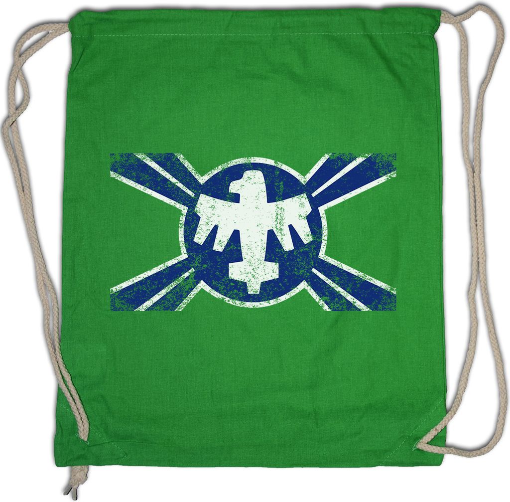 Urban Backwoods Federation Flag, Turnbeutel, Farbe: Hellgrün