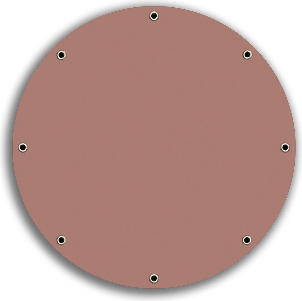 Wallario rundes Outdoor-Poster für Garten oder Balkon, Motiv Pastellpink, 30 cm Durchmesser