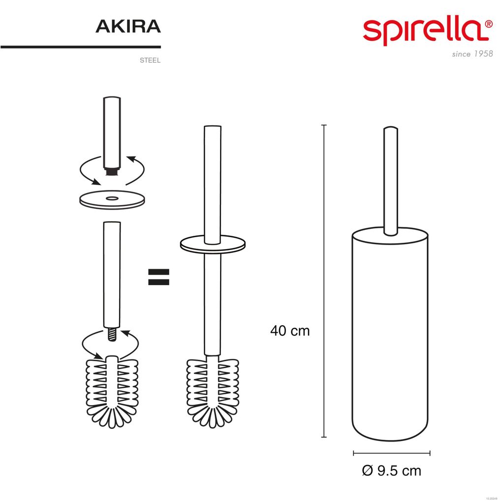 Brosse WC Spirella, brosse pour toilettes "Akira", avec Image du produit 