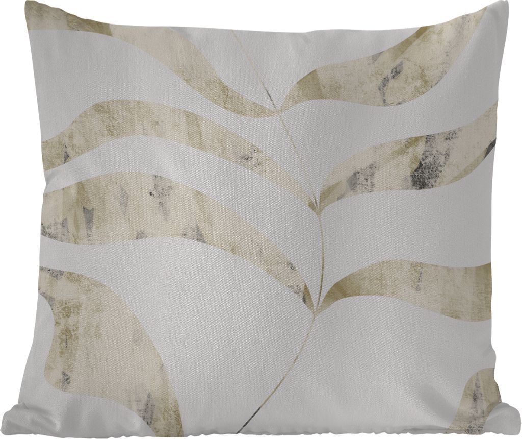 MuchoWow Outdoor Kissen - Blätter - Pastell - Entwurf - 45x45 cm - Wetterfest - Lounge Kissen - Fotokissen - Dekoratives Kissen