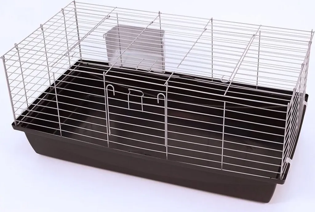 Cage lapin XXL 1,20m sans projection - Habitat spacieux anti-stress