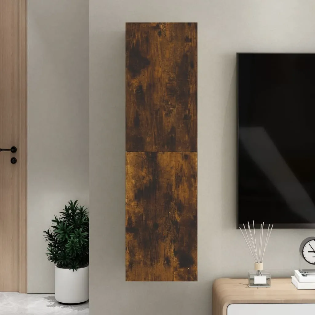 Mobile TV Parete 110x30 cm Rovere Fumé | Struttura Rinforzata