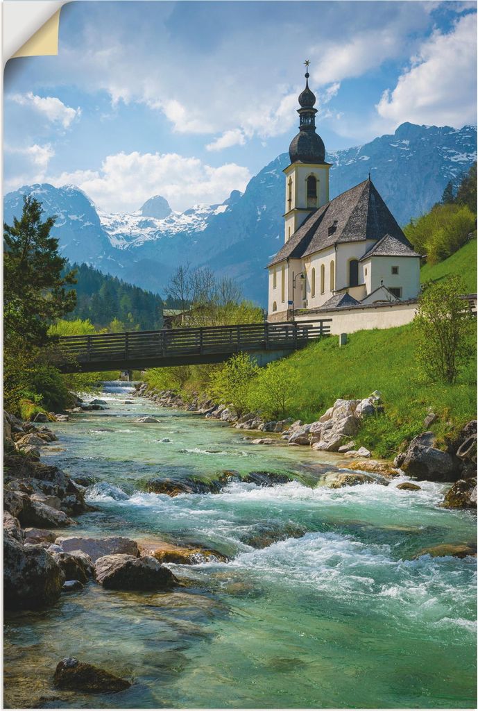 ARTland Wandbild, selbstklebend Frühling in Ramsau Größe: 60x90 cm