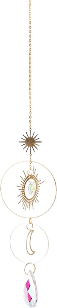Mond-Sonnenfänger, Halbmond, Sonnenanhänger, Regenbogenmacher, prismatischer Sonnenfänger, hängendes Ornament für Zuhause, Innenbereich, Fenst...