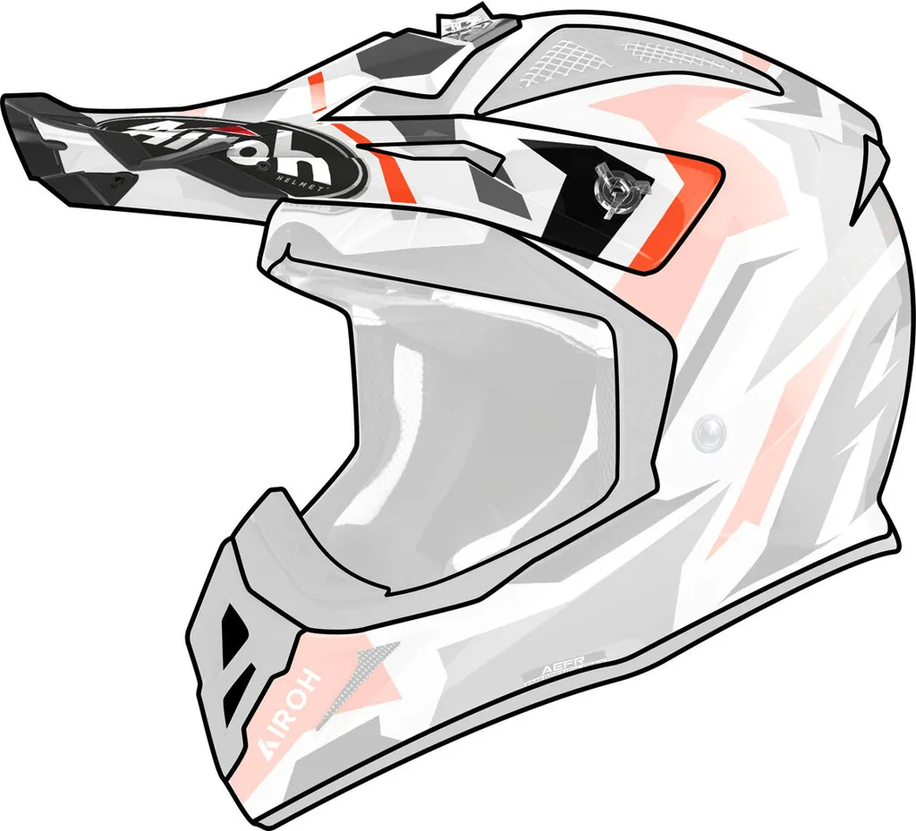 Visière pour casque Airoh Aviator ACE Swoop idéale compétition MX