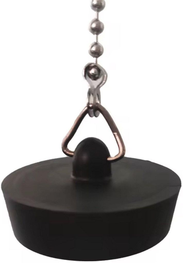 Jumada's Waschbeckenstöpsel 38 mm – Gummistopfen mit Kette Produktbild 