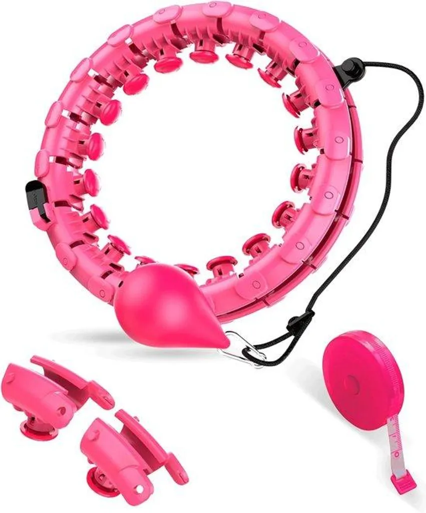Hula hoop intelligent avec massage 360° et sections amovibles pour sport