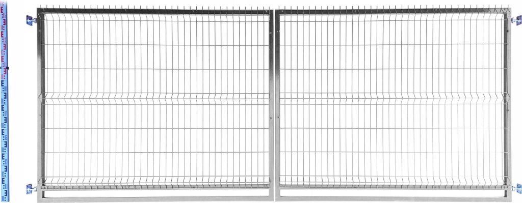 Doppelflügeltor 160 cm verzinkt Einstabmatten 3D verzinkt zweiflügelig 163 cm zweiflügelige Toranlage Einfahrtstor Doppelstabmatten