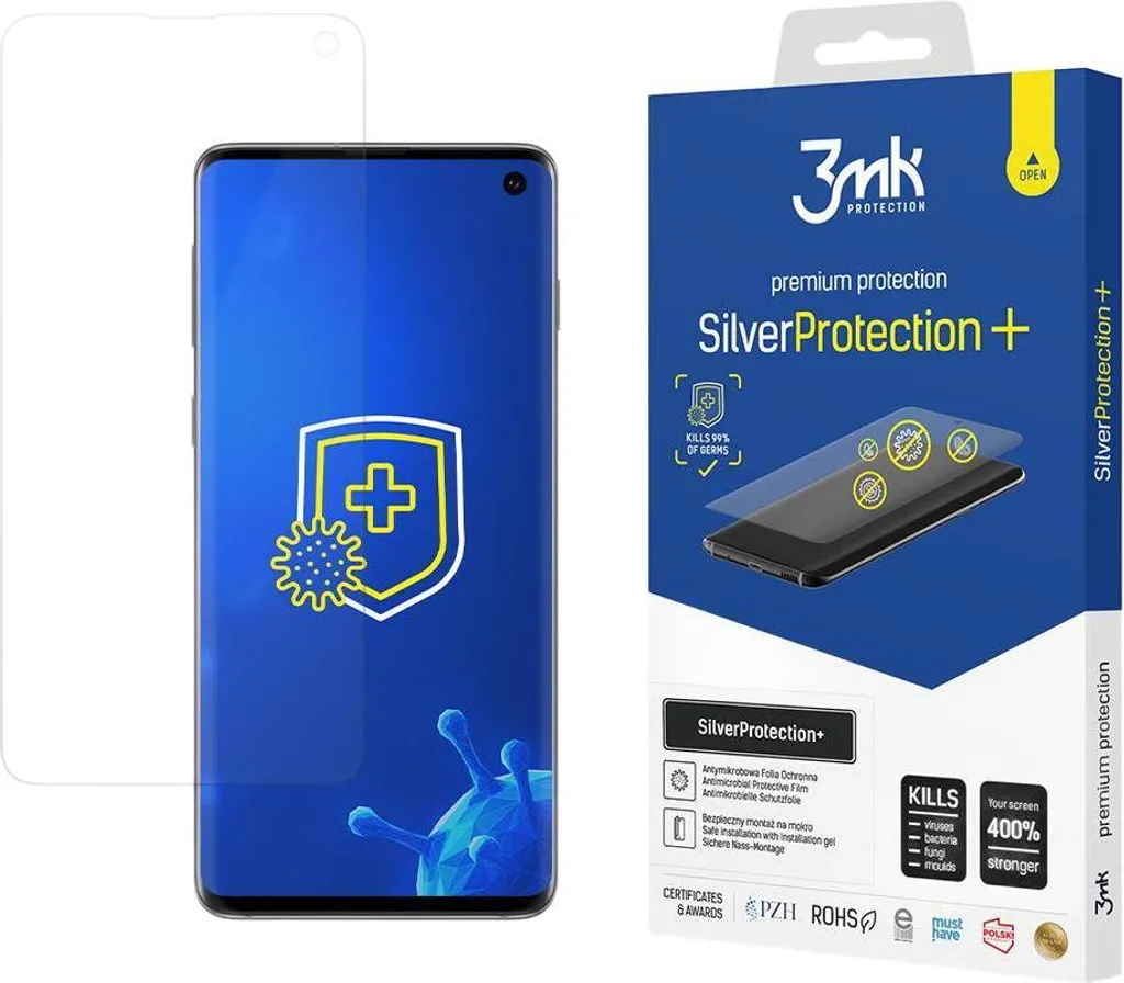 Pellicola Samsung Galaxy S10 3mk Silver Protection+ | Protezione 400%