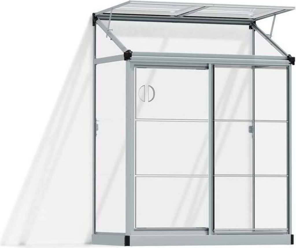 Palram - Canopia Kunststoff Aluminium Anlehngewächshaus Produktbild 