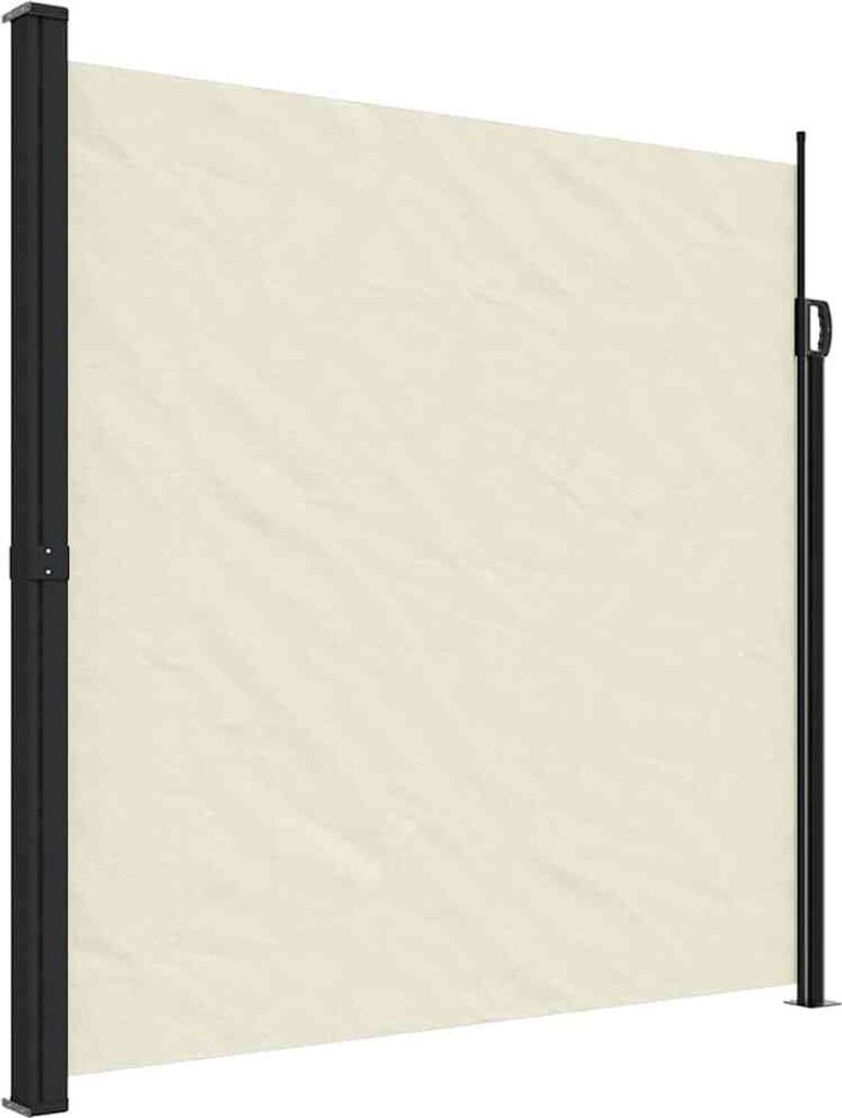 vidaXL Seitenmarkise Ausziehbar Creme 200x300 cm
