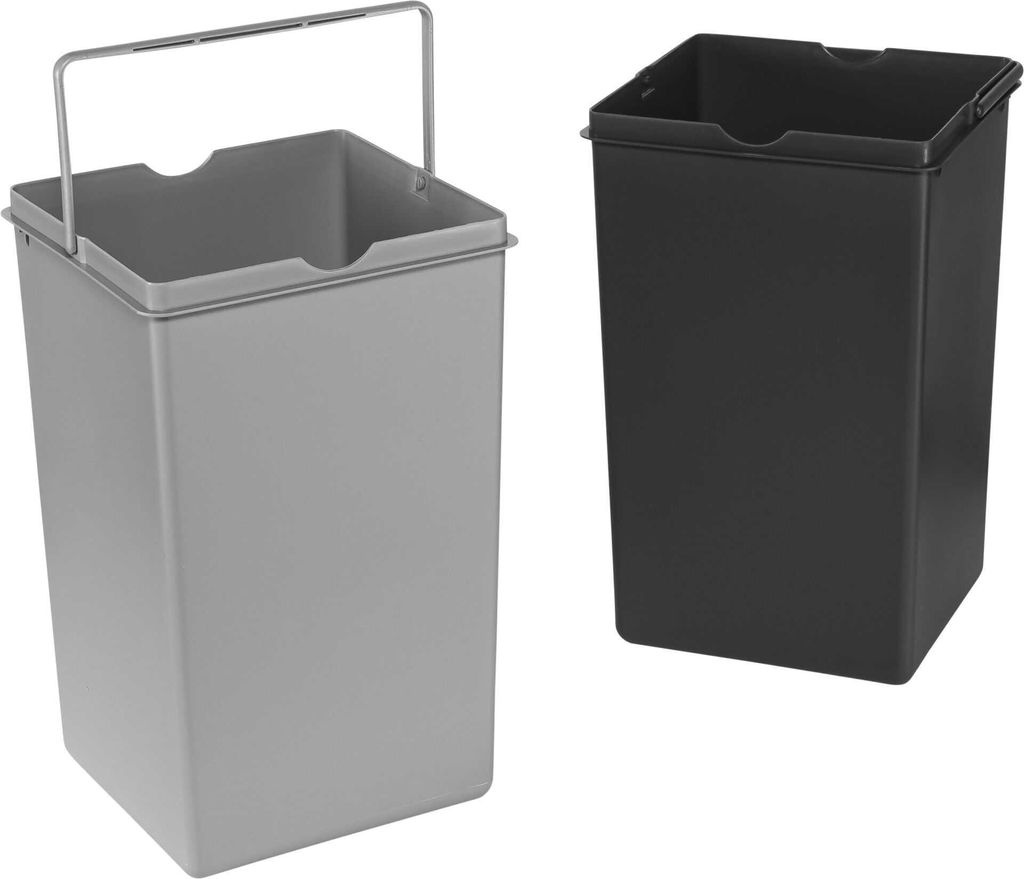 WESCO Vestavný odpadkový koš Double-Boy 2x15ltr. stříbrná Obrázek produktu 11