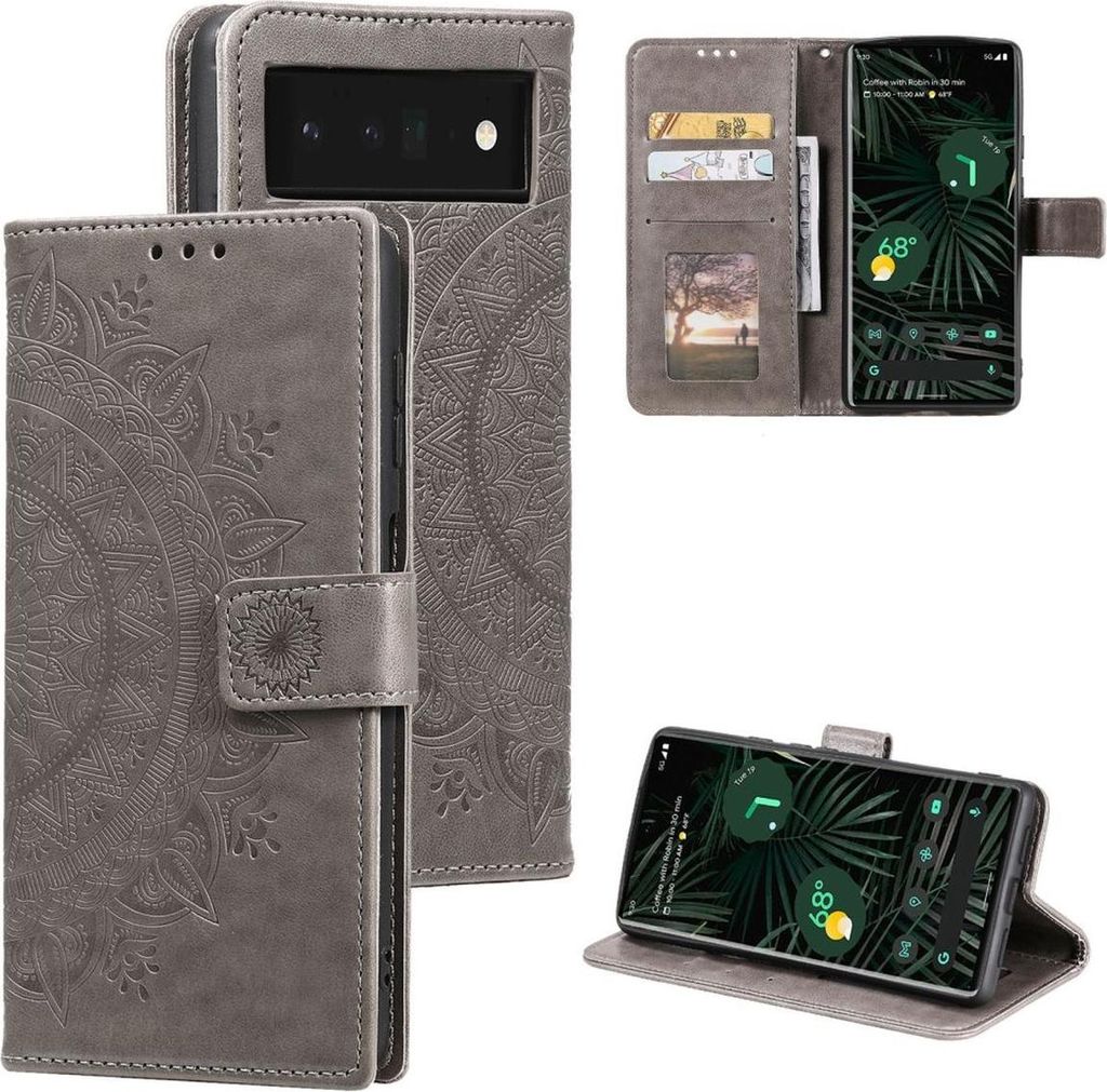 Hülle für Google Pixel 7 Pro Handyhülle Flip Case Schutzhülle Cover Etui Mandala