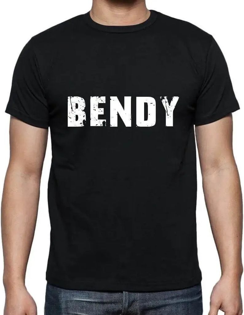 Herren Grafik T-Shirt Bendy Öko-Verantwortlich Vintage Jahrgang Kurzarm Lustige Druck Geburtstag Geschenk Mann