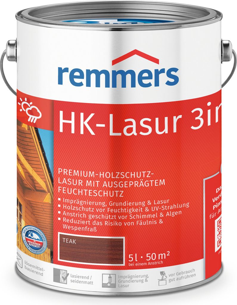 Remmers HK-Lasur 5 L wiadro Teak Zdjęcie produktu 