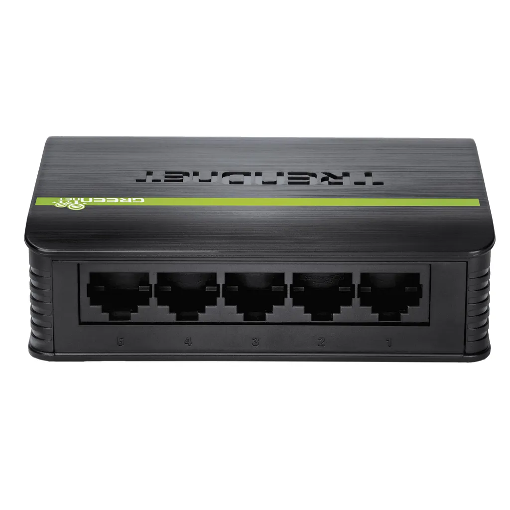 Switch Ethernet 5 Ports Fast 10/100 Boîtier Métal Silencieux et Compact - 8