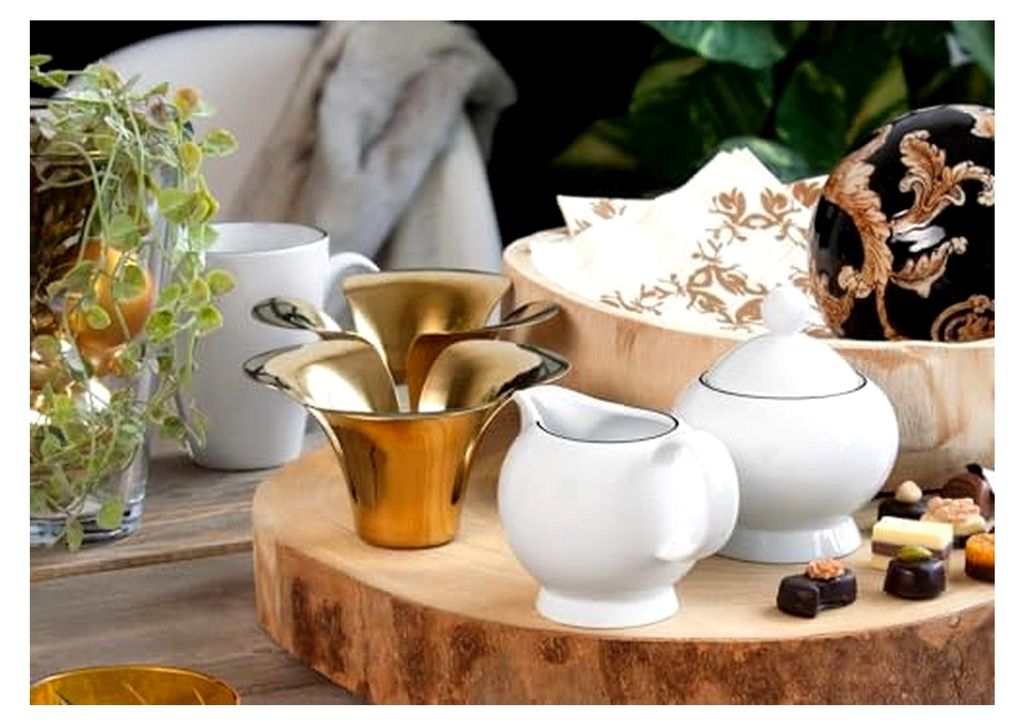 Seltmann Weiden Lido Black Line Zuckerdose und Milchkännchen 2-teiliges Set