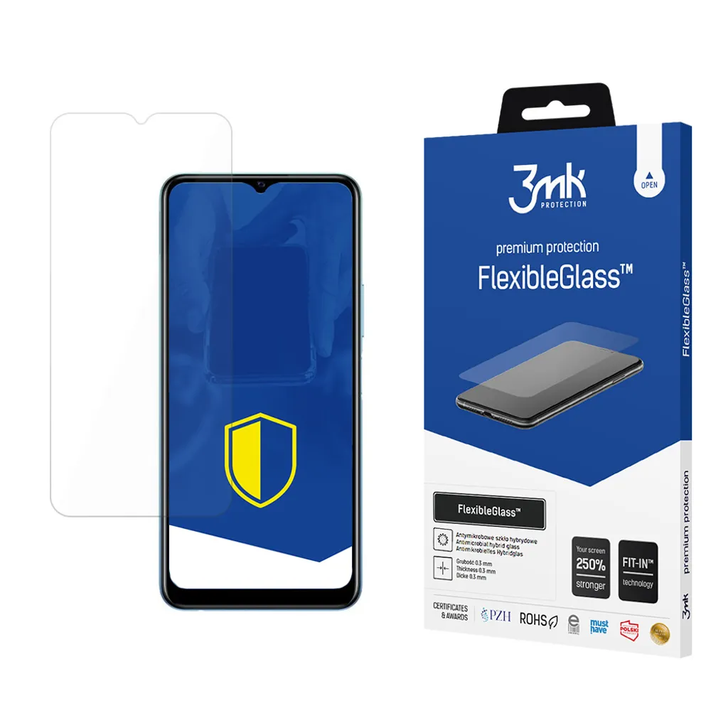 Pellicola 3Mk FlexibleGlass per Vivo Y20S - Protezione Ibrida Anti-Urti