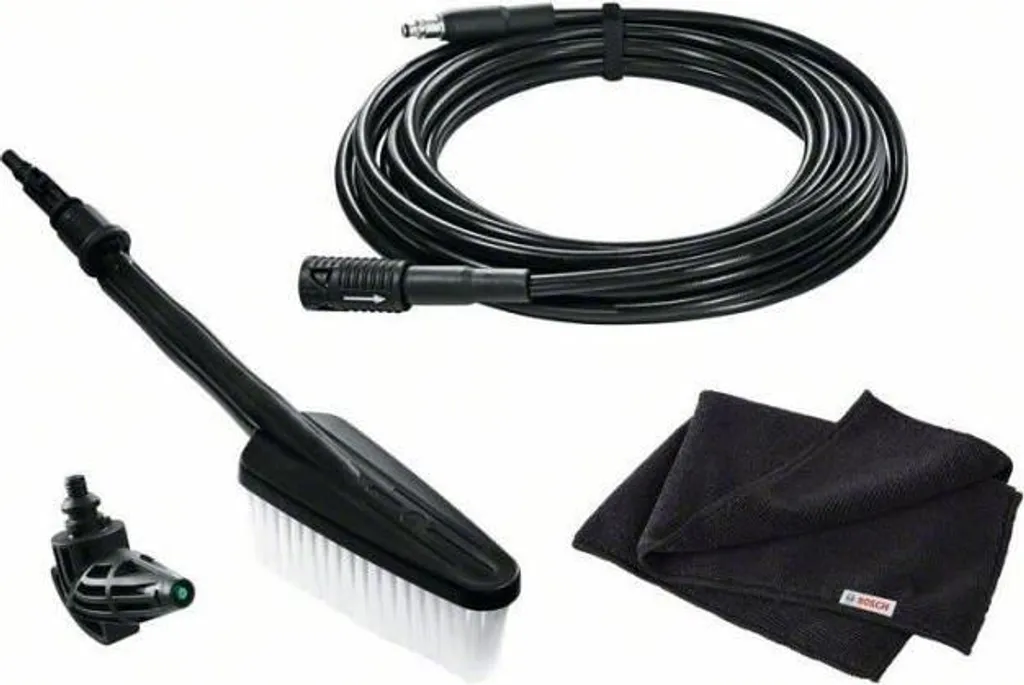 Kit Lavaggio Auto Bosch: Spazzola e Ugello 90° per Detailing Fai-da-Te