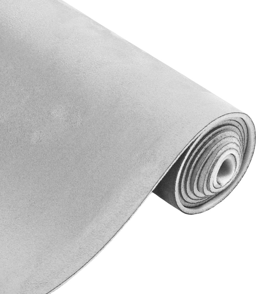 150G Headliner Stoff für Auto LKW Wohnmobil SUV Boot Automobil Innenraum DIY Dach Reparatur Ersatz Wildleder Stoff Hellgrau 115 x 145cm