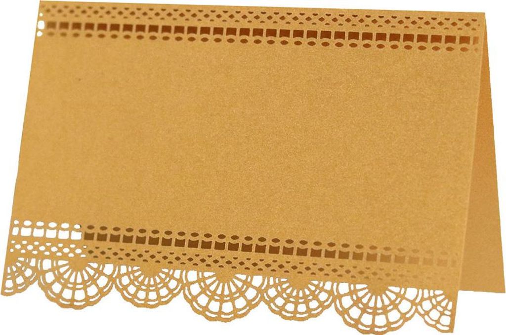 50Pcs Tischkarten für die Tabelle Einstellung(Gold)