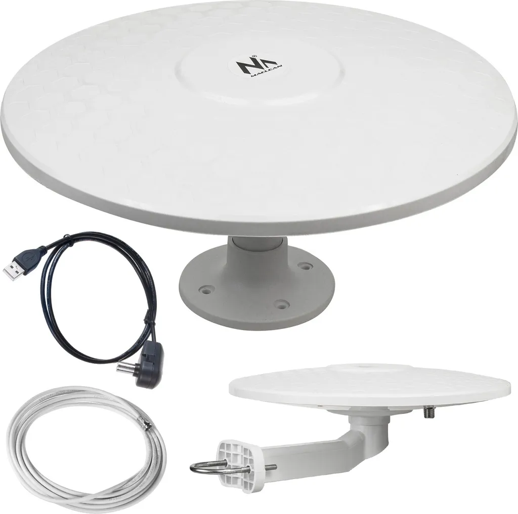 Antenne TV active extérieure multidirectionnelle pour stopper les coupures