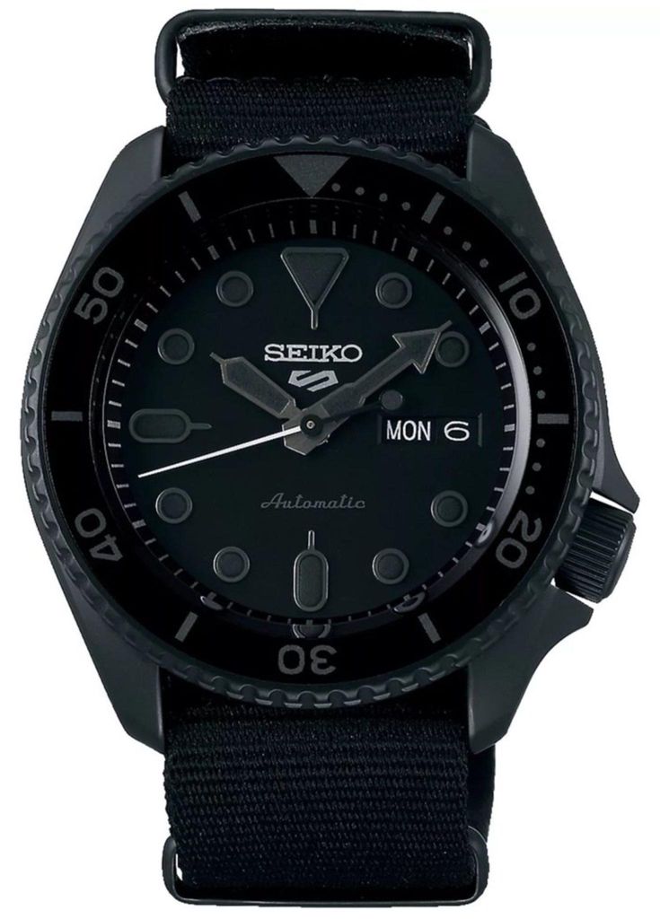 Seiko SRPD79K1 5 Sports automatique montre noire bracelet Image du produit 