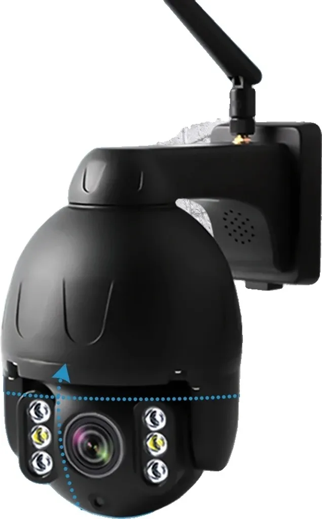 Caméra de surveillance Caméra PTZ WiFi 8MP Zoom 5x avec Prise EU Blanche