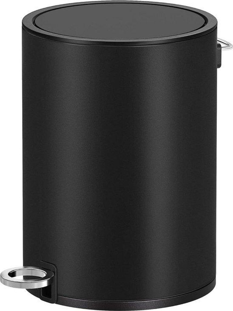 3-Liter-Müllbehälter mit weichschließendem Deckel - schwarzer Kunststoffinnenbehälter