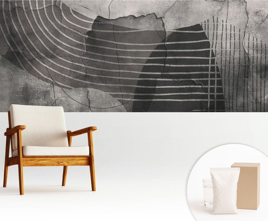 Fototapete - 250x104 cm - Tapete - Wandtapete - Wandbilder - Dekofolie - Tapete Folie - Wand - Dekoration - Wohnzimmer - Abstrakte Linien
