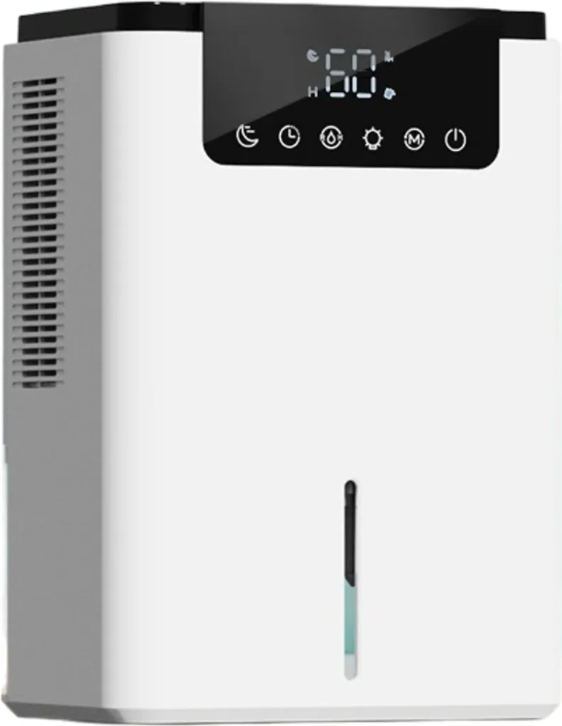 Déshumidificateur Compact Puissant 2,5 L Blanc avec Arrêt Automatique
