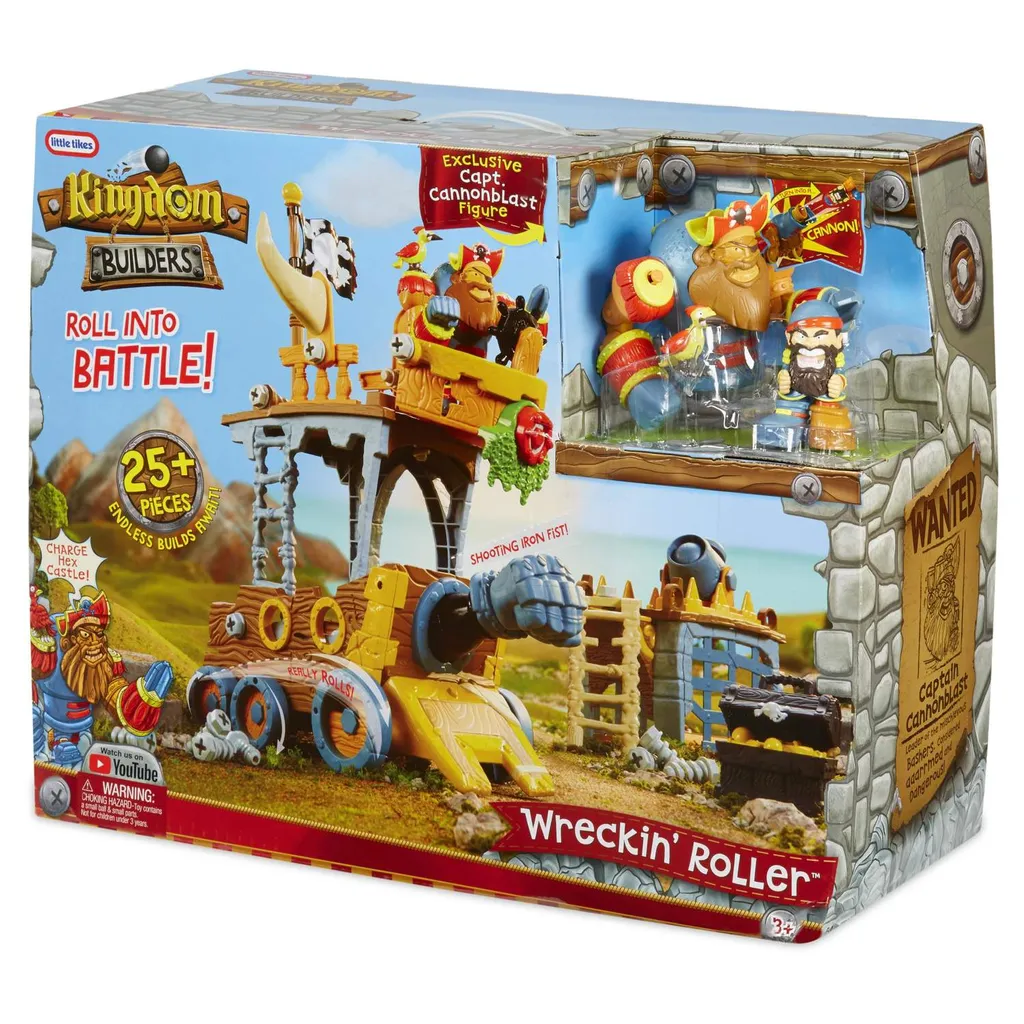 Kingdom Builders Wreckin' Roller Jouet Transformable avec Accessoires