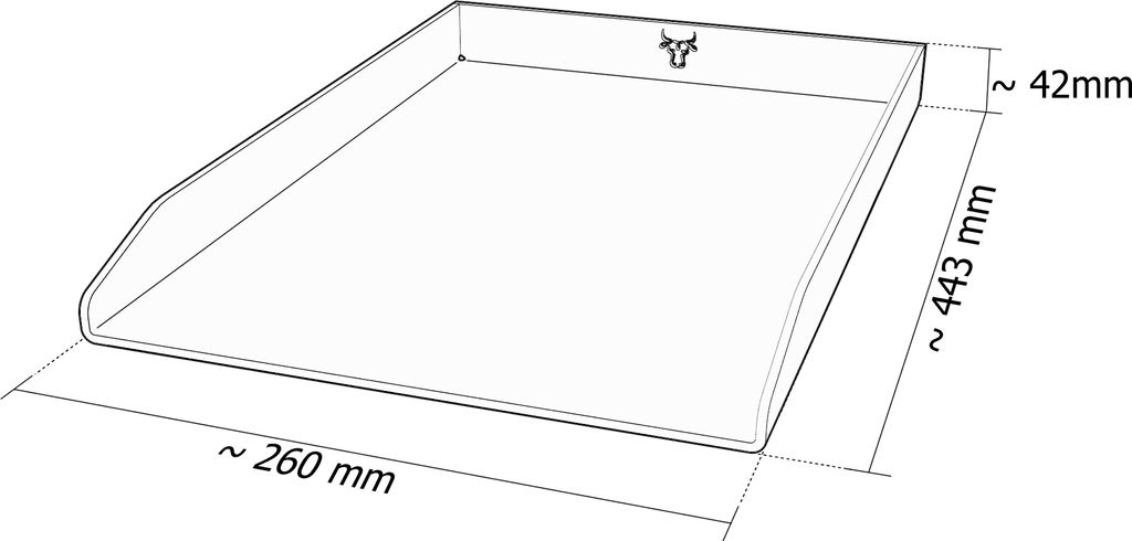 Edelstahl Plancha Grillplatte passend für Weber Spirit 200er Serie, Größe:200er Serie Bulle