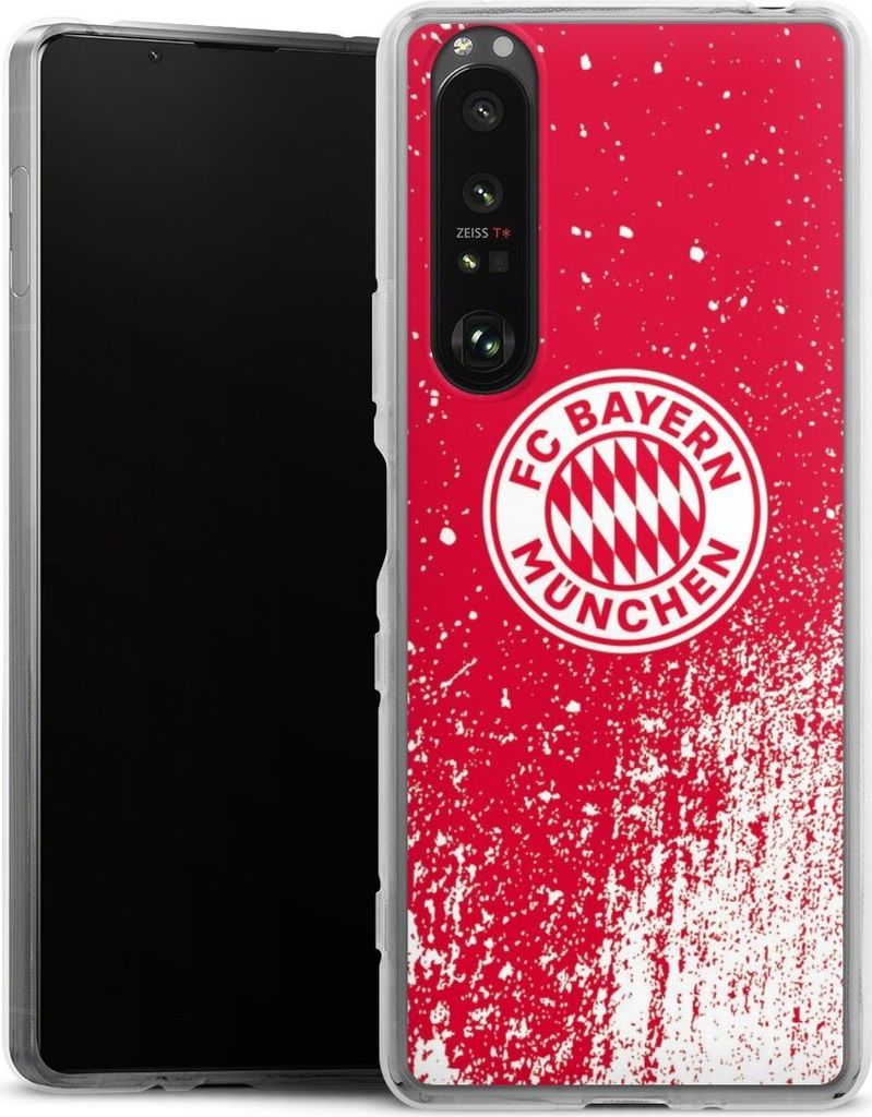 DeinDesign Handyhülle für Sony Xperia 1 III Silikon Hülle Case Smartphone Schutzhülle FC Bayern München FCB Offizielles Lizenzprodukt