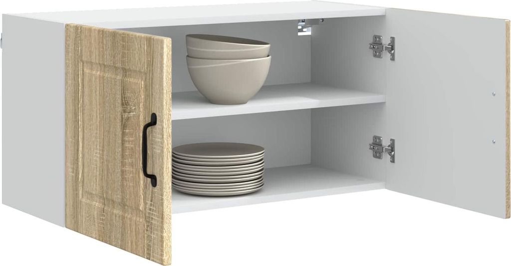 Eleganter Möbel Küchenschrank Sonoma-Eiche 80 x 31 x 40cm Holzwerkstoff - CJG797272 - Küchenschränke