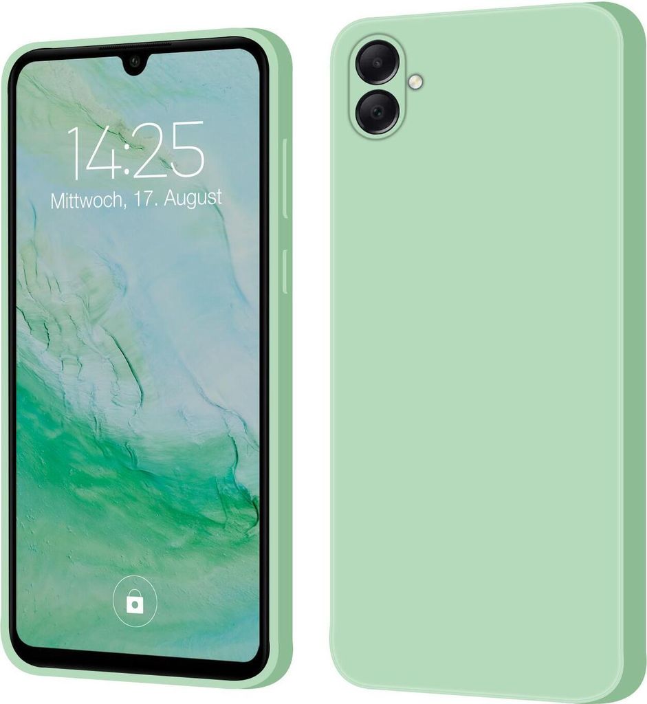 Hülle für Samsung Galaxy A05 Case Cover Bumper Silikon Softgrip Schutzhülle Farbe: Türkis